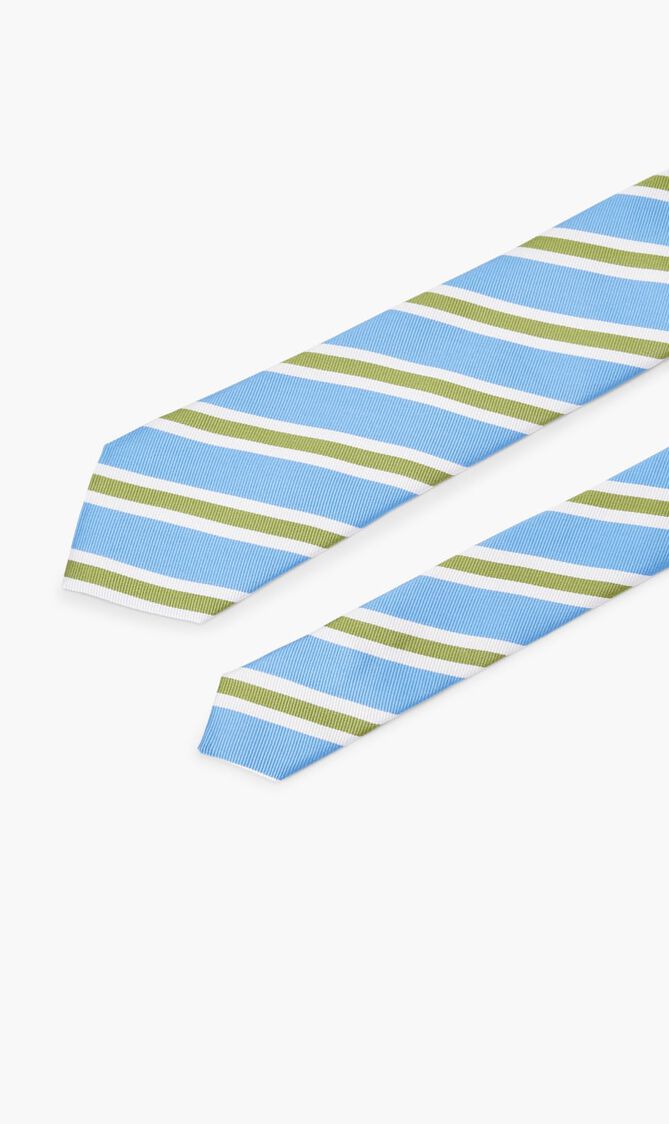 Tri Colored Contrast Tie