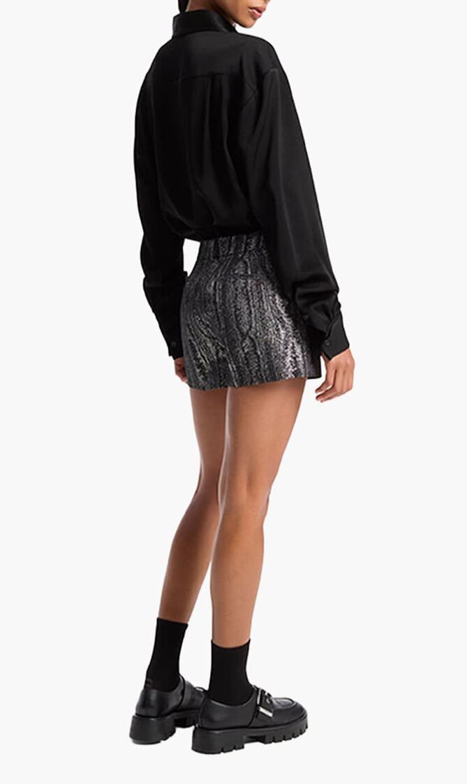 METALLIC MINI SHORT