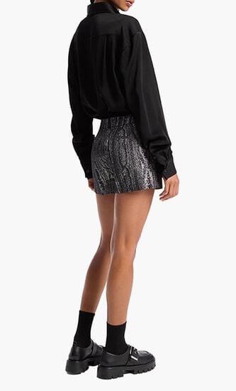 METALLIC MINI SHORT