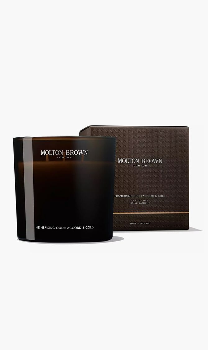 Mesmerising Oudh Accord & Gold Luxury Candle, Triple Wick
