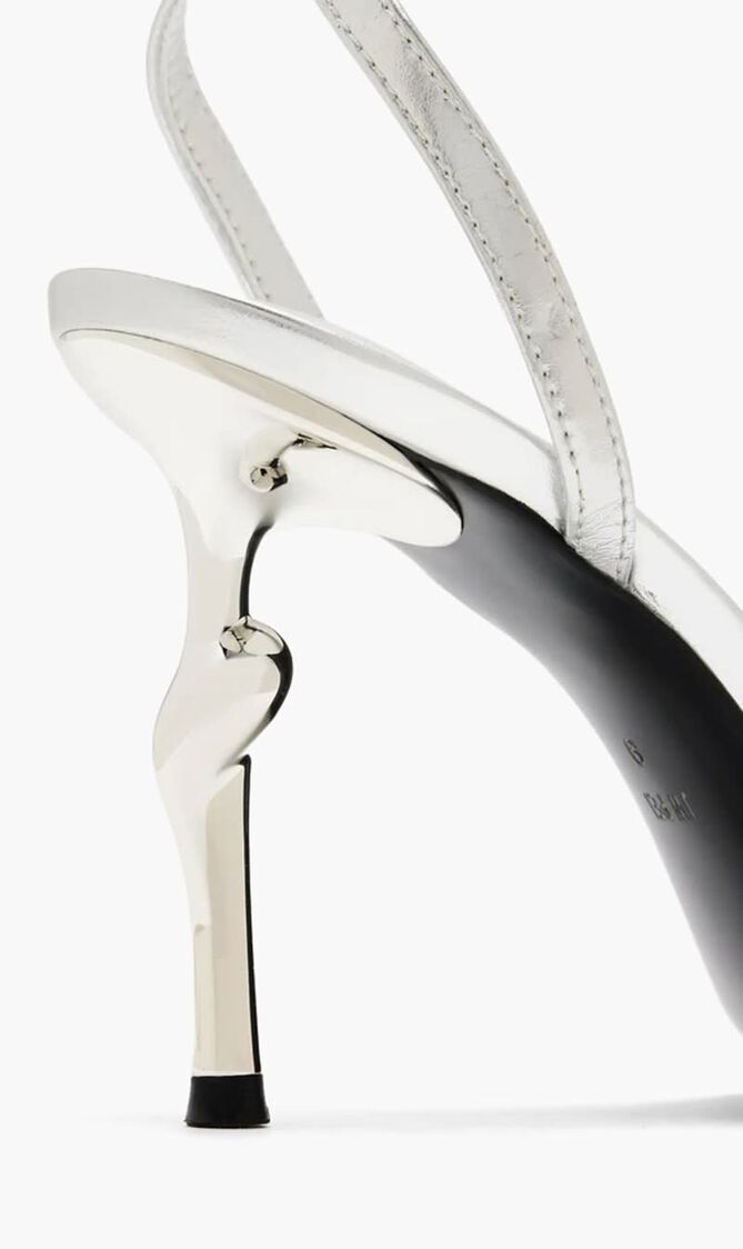 ALIVIA GOLD METAL HEEL SANDALS