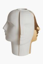 Atlas Split Vase Medium White