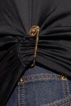 T SHIRT VERSACE LOGO SILK YD COTTON MIX JERSEY