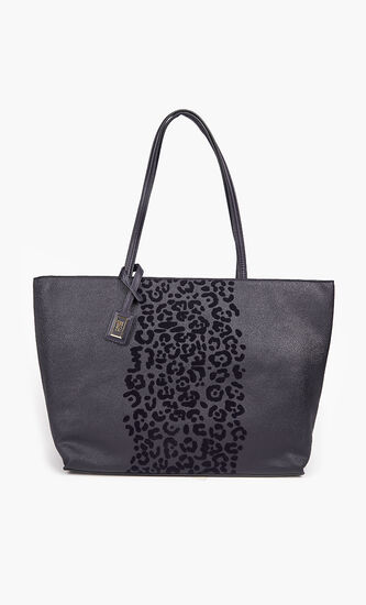 Velour Pattern Tote Bag