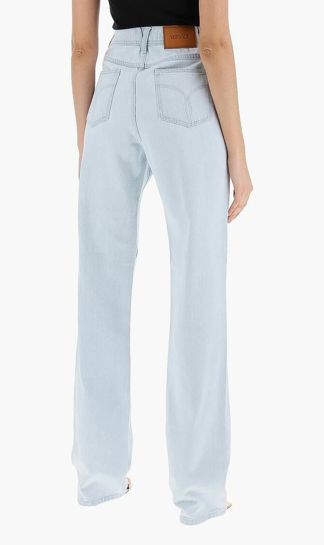 PANT DENIM DENIM FABRIC STONE WASH AND BLEACH TREATMENTS