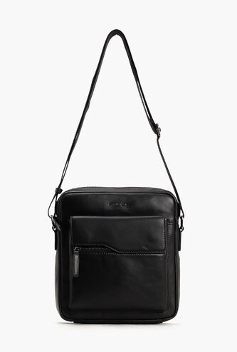 Spike Calf Leather Crossbody Bag