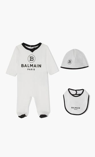 Logo Print Onesie Set