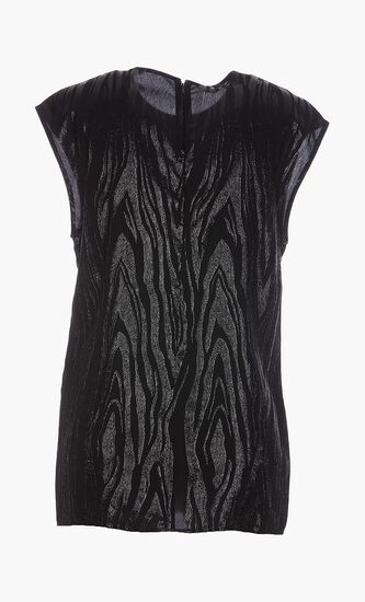 WOODGRAIN LUREX TOP