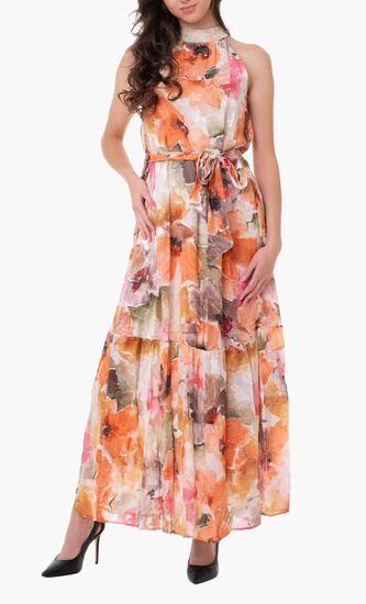 Katia Maxi Dress with Halter Neckline