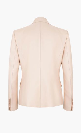 Single Breasted Wool and Silk Twill Blazer