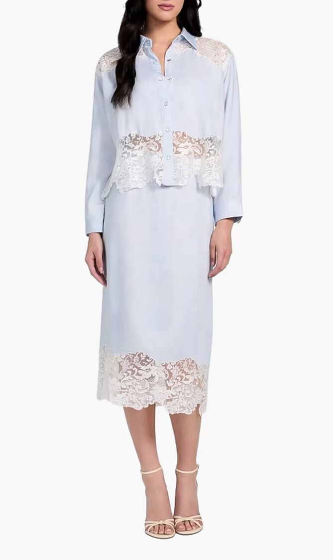 Lana Midi Lace Skirt