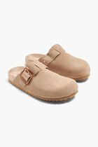 Suede Sabots