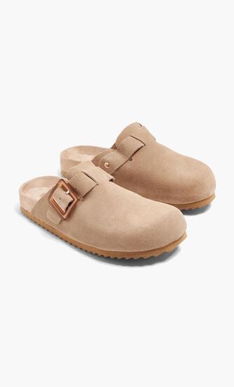 Suede Sabots