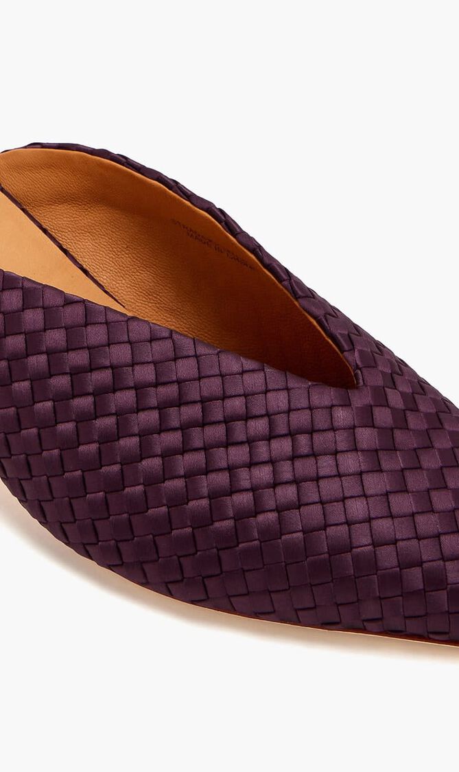 STRADA KITTEN HEEL SATIN