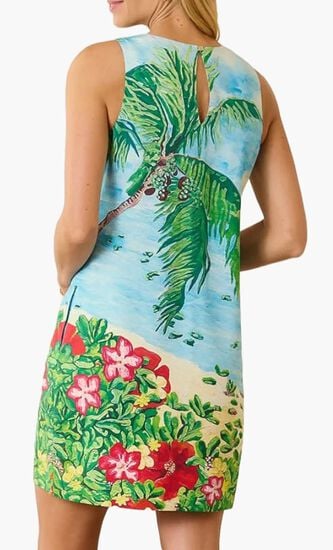 Coastal Comforts Silk Shift Dress