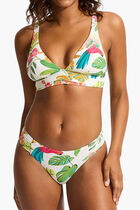 Tropica Ruched Side Retro Bikini Bottom
