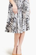 GISELLE PLEATED SKIR - LB01355 STR POLY CHARM 92 PRNT
