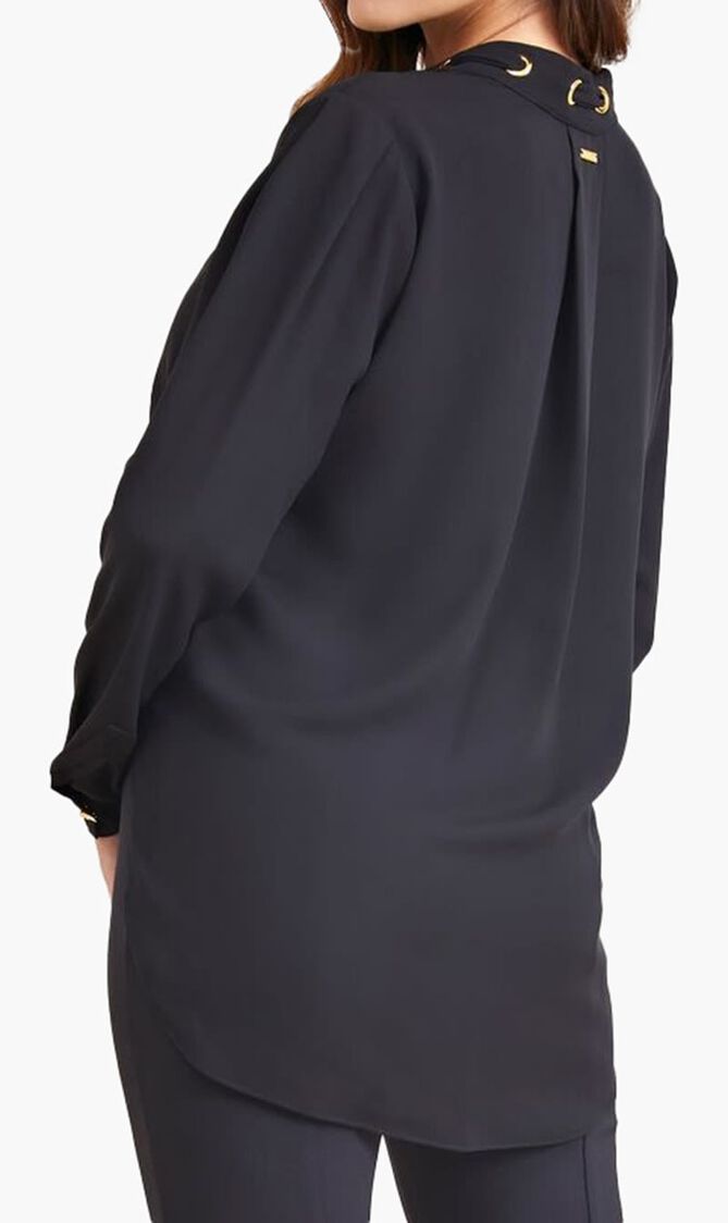 PHOEBE CHAIN BLOUSE - DOUBLE GGT 123 SOLID