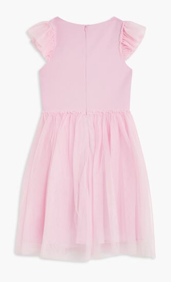 MIXED FABRIC SS DRESS_CEREMONY