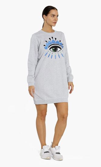 Classic Eye Sweatshirt Dress