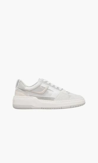 Mesh Suede Lace Up Sneakers
