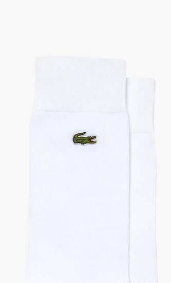 Embroidered Crocodile Cotton Blend Socks