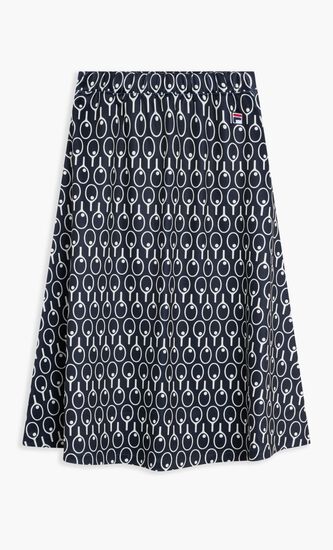 MIDI FLARED SKIRT WITH POCKETS