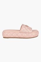 LONGO QUILTED PLATFORM SLDES