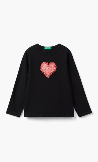 Embroidered Long Sleeve T-Shirt
