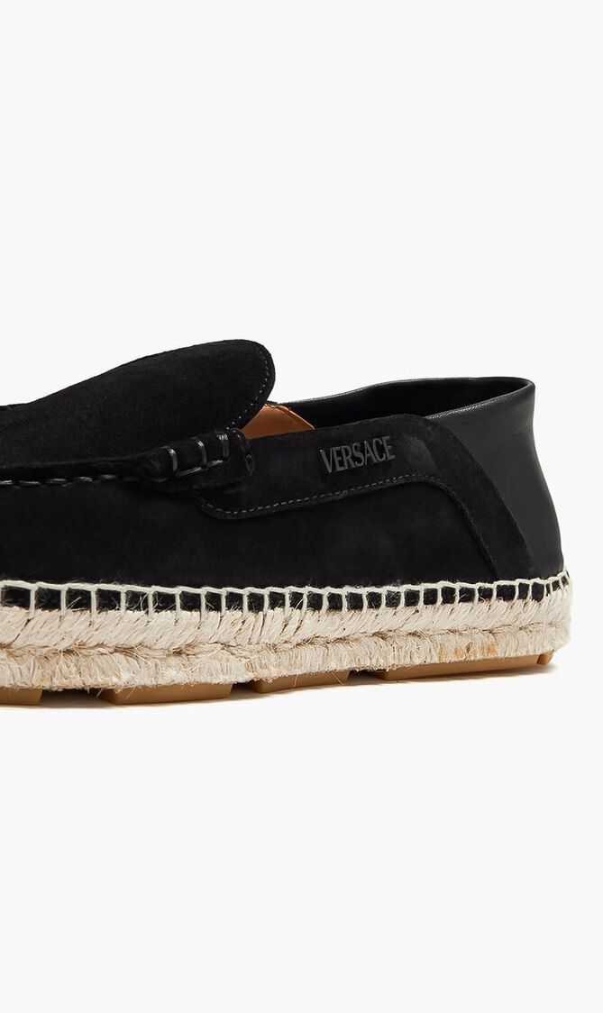 Logo Suede Espadrilles