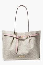 Emilia Large Logo Print Tote Bag