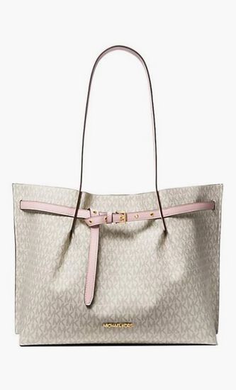 Emilia Large Logo Print Tote Bag