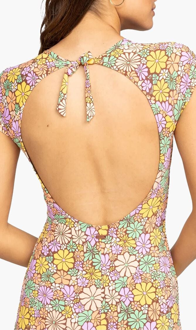 Short Sleeve One Piece Swimsuit