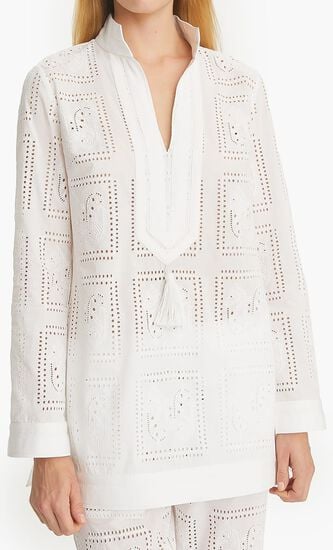 EYELET TORY TUNIC