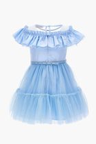 ABITO CON GALA TULLE MANO
