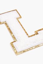 Chenille Sparkle Letter 'L' patch