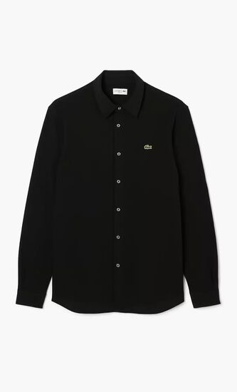 Slim Fit Cotton Pique Shirt