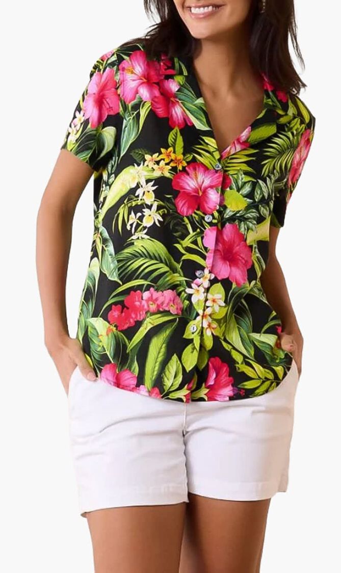 Grand Villa Talulla Silk Camp Shirt