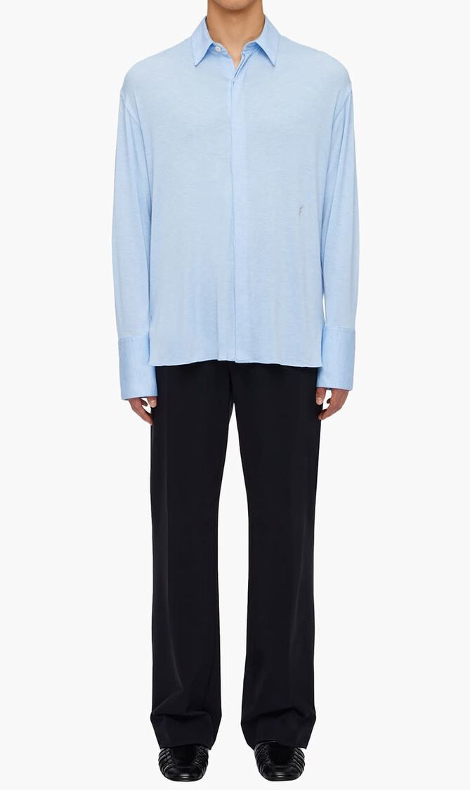 SUSTVISCOSE JERSEY STRETCH SPORT SHIRT WITH LONG SLEEVES