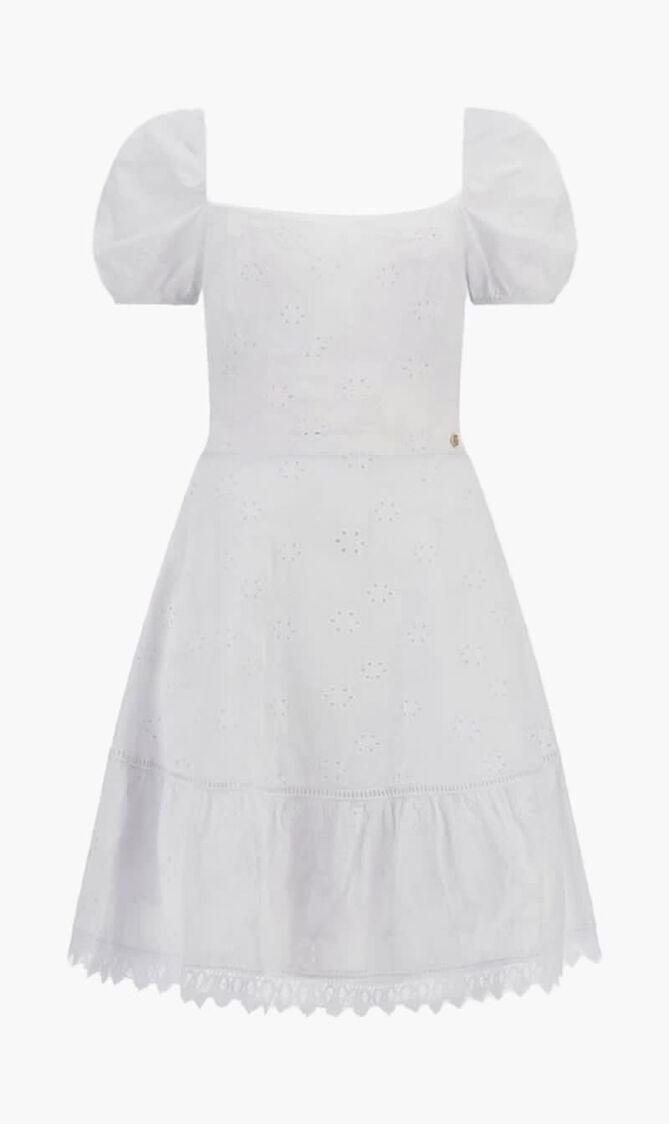Eyelets Midi Dress