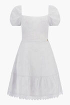 Eyelets Midi Dress