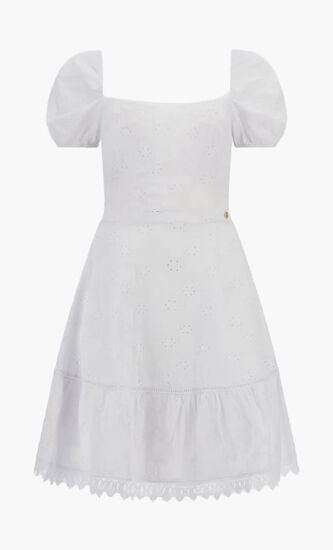 Eyelets Midi Dress
