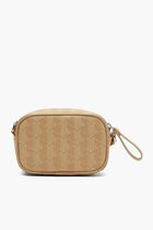 Monogram print cross body bag