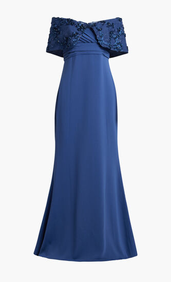 OFF SHOULDER CREPE
