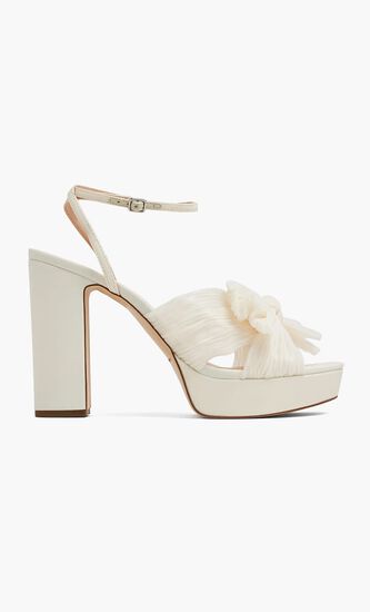 NATALIA PEARL PLATFORM BOW HEEL