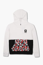 Hoodie With Badge Printed Pocket