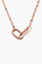 Enamelled Oval Link Pendant