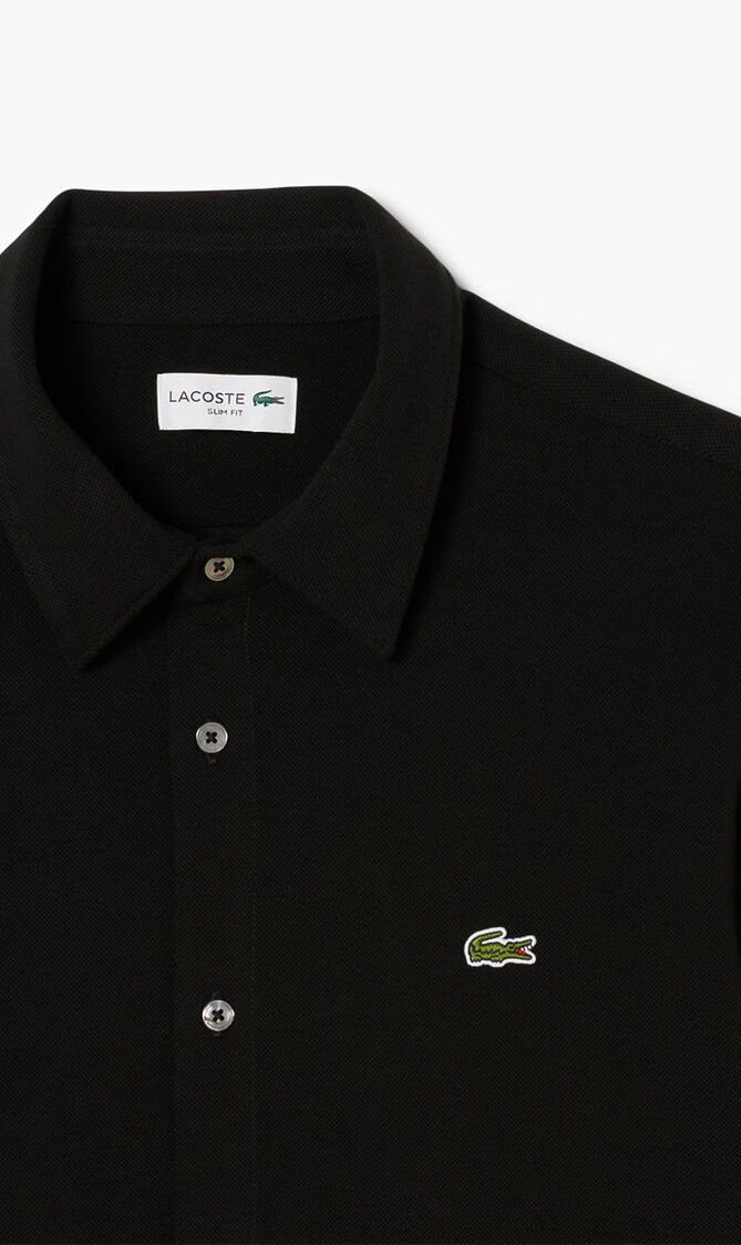 Slim Fit Cotton Pique Shirt