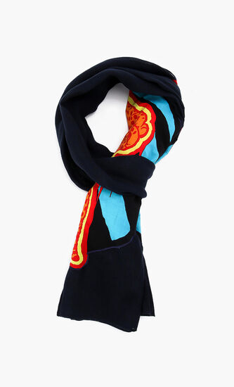 Linen Woven Cheetah Scarf