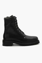 COMBAT LACE UP BOOT BLACK BLACK